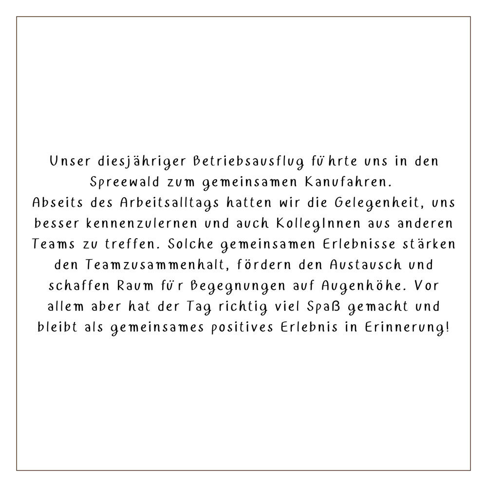 Betriebsausflug Text